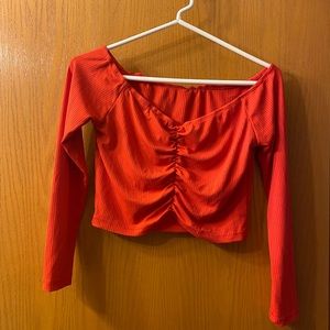 Orange crop top from wish.com.  Good condition only worn twice.